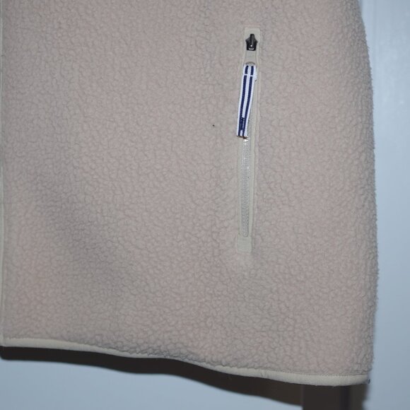 Vineyard Vines Sherpa Harbor Cream Vest Women’s Size : XL - Picture 5 of 6